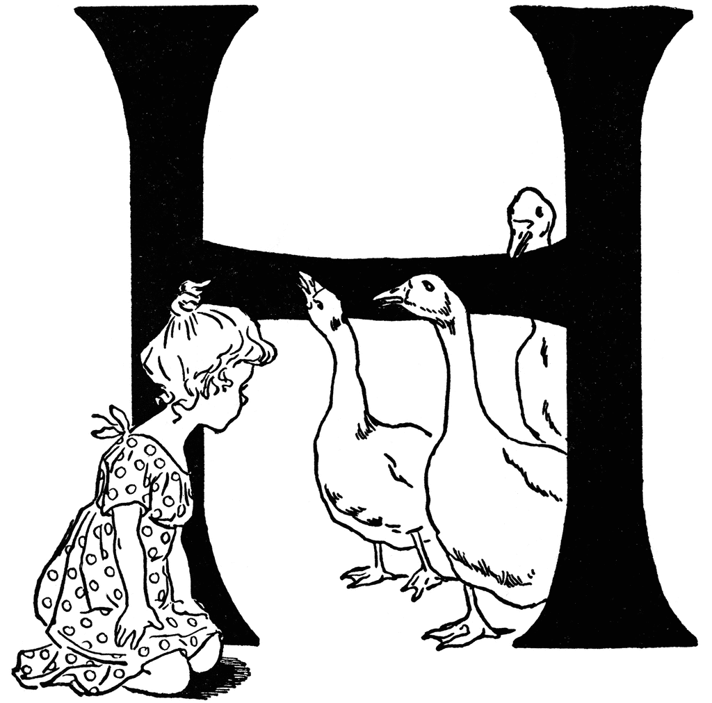The letter H | ClipArt ETC