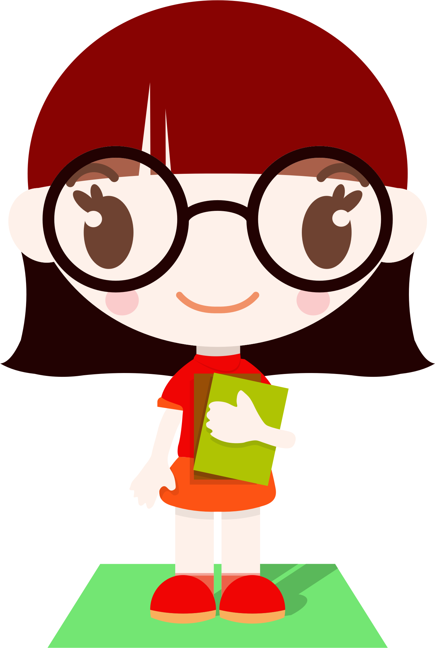 Clipart - Found Schoolgirl