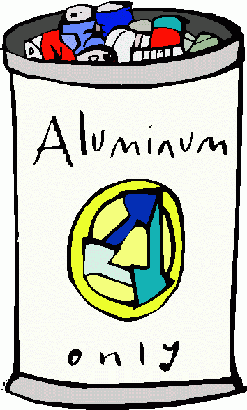 Collecting cans clipart