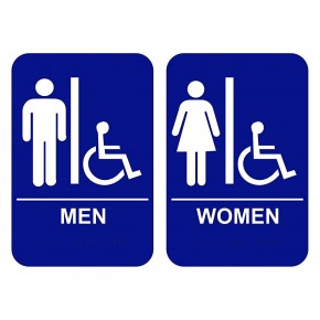 Restroom Signs, Men, Women, Transgender, Handicap - Custom Signs