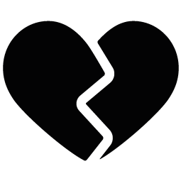 Silhouette with heart clipart