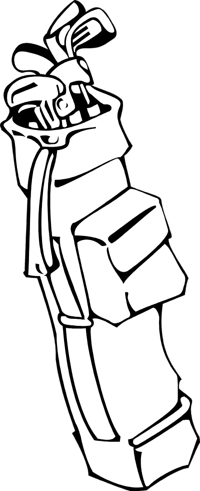 Golf bag clip art