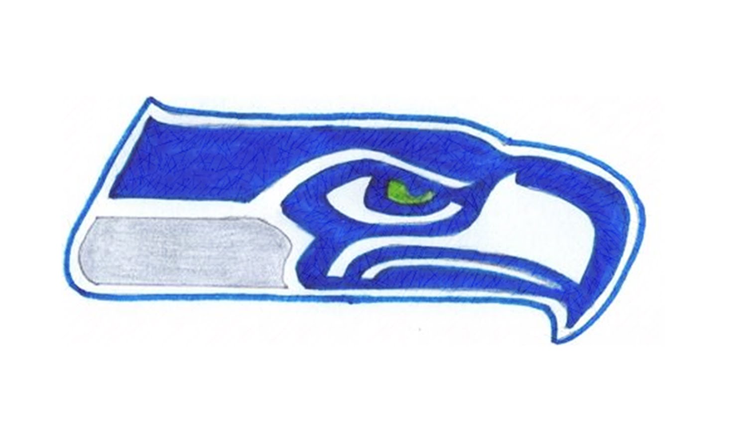 Como desenhar o escudo do Seattle Seahawks (NFL) - How to Draw the ...