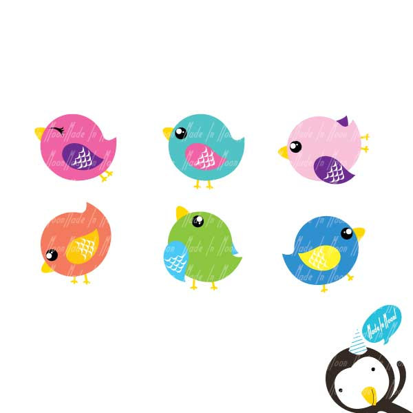 Cute bird clip art