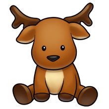 Cute reindeer christmas clipart - ClipartFox
