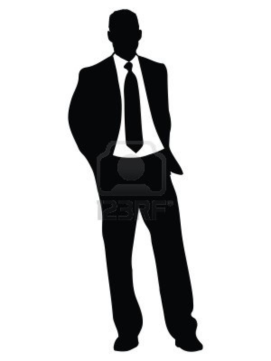 Clipart standing person silhouette
