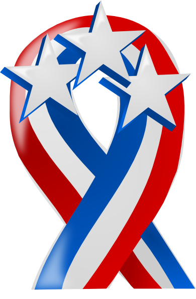 Red White And Blue Stars Clipart