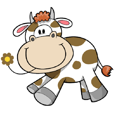 Funny Cartoon Cows - Farm Animal Images