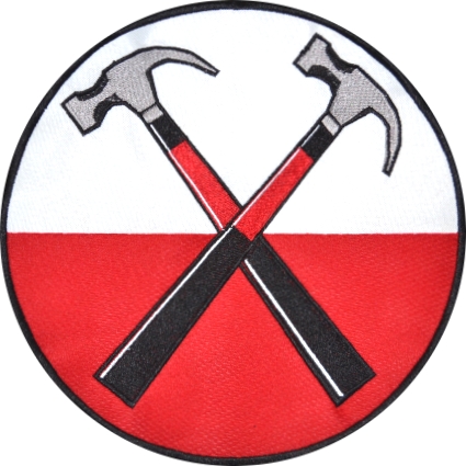 Pink Floyd's Criss Crossed Hammer Logo From The Wall | FeelNumb.com