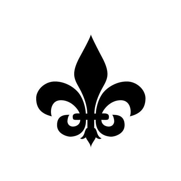 Elegant Black Fleur De Lis Temporary Flash Tattoo perfect for ...
