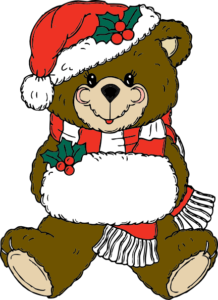 Free christmas bear clipart