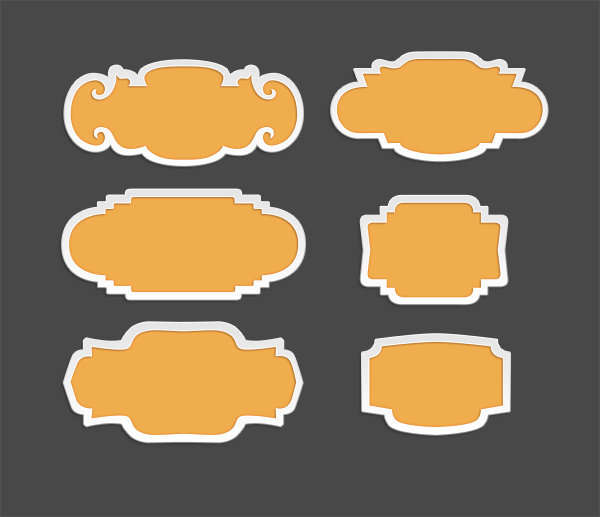 Beautiful PSD badges for free