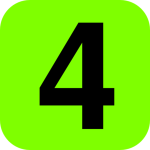 Number 4 Clipart - Tumundografico