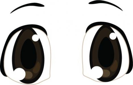 Eyes shapes vector cartoons