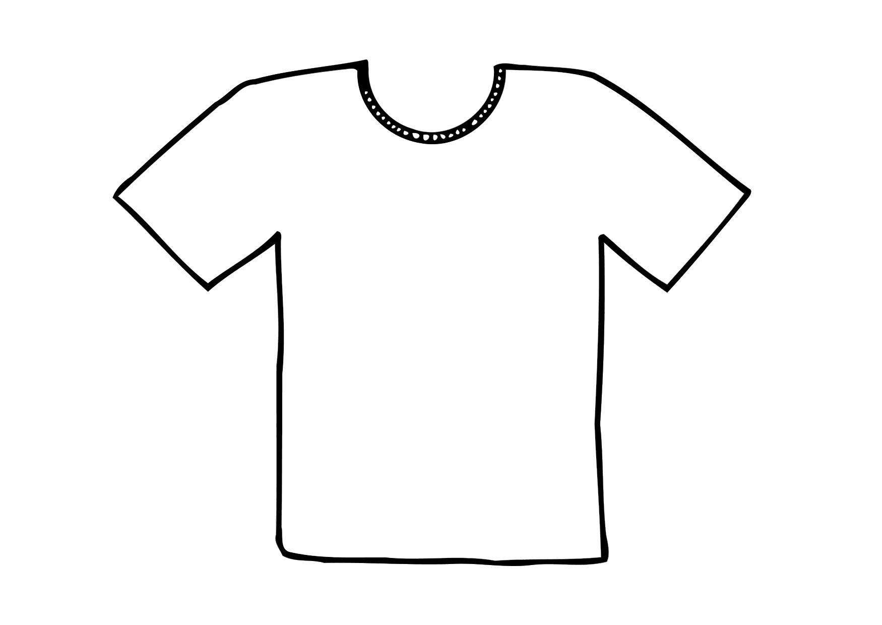 Blank Shirt Outline - ClipArt Best