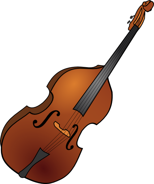 Upright bass clipart