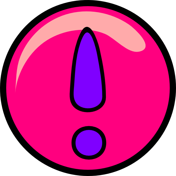 Super Girly Exclamation Point Clip Art - vector clip ...
