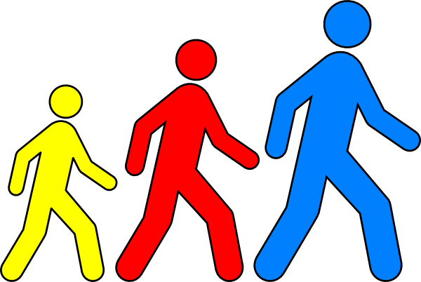 Animated People Walking Clipart
