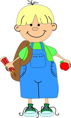 Clipart boys in school