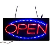 Flashing OPEN led new window Shop signs: Amazon.co.uk: Computers ...