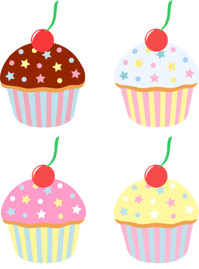 Cute Cupcakes Clipart - Free Clipart Images