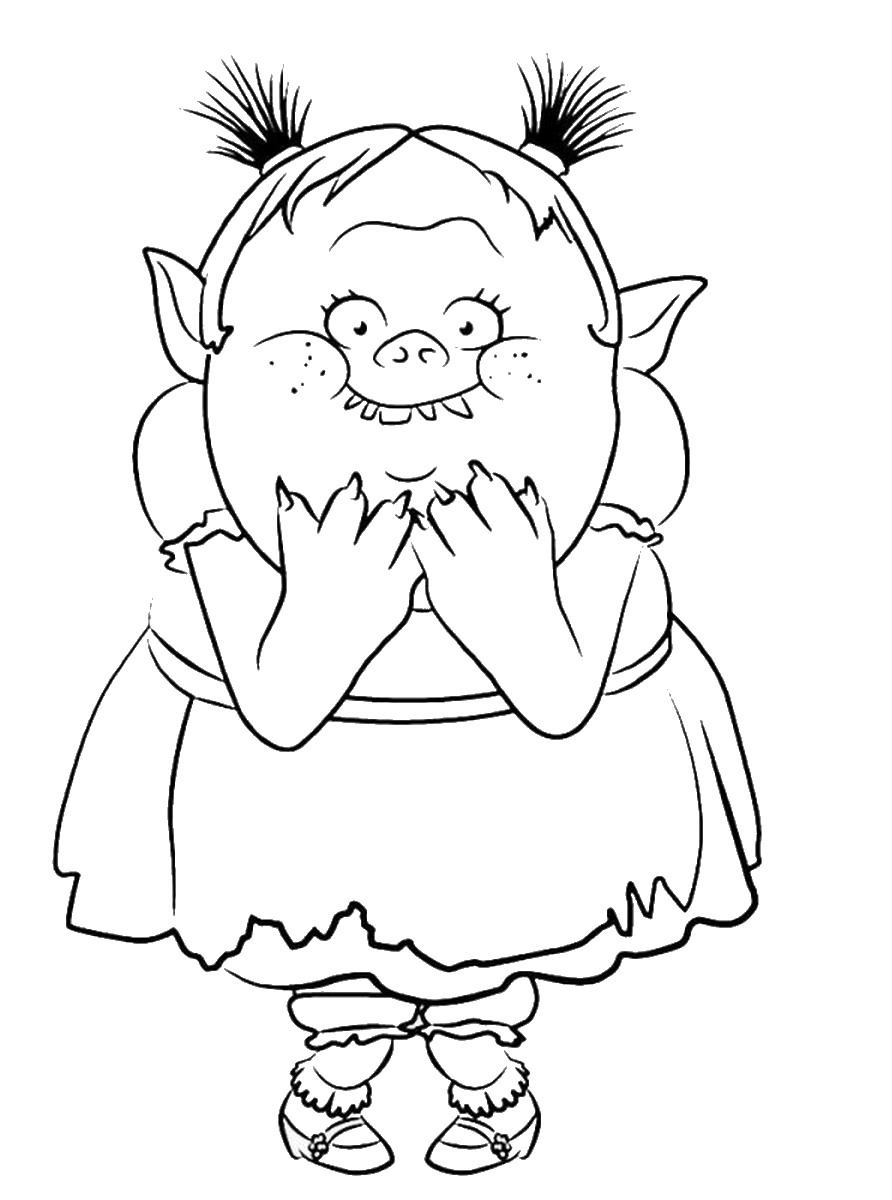 Trolls Movie Coloring Pages