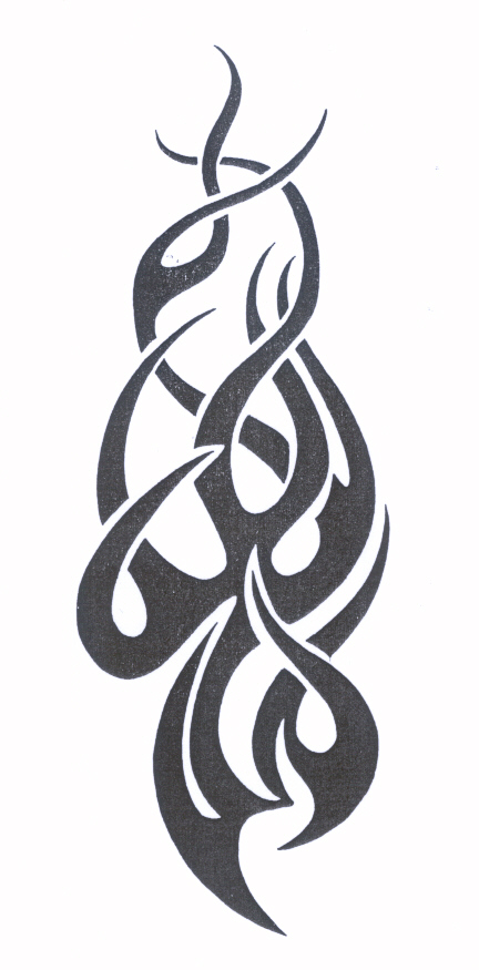 Tribal flames clipart