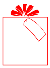 Clip art gift tag