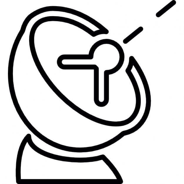 Antenna dish signal, IOS 7 symbol Icons | Free Download