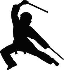Ninja Kicking Clipart
