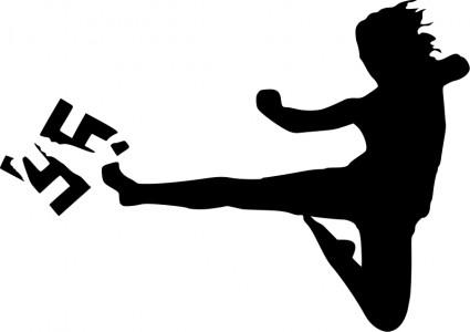 10+ Ninja Kick Clipart