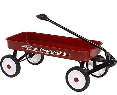 Little Red Wagon Classic Kids Toy Roadmaster Utility Cart Cargo ...