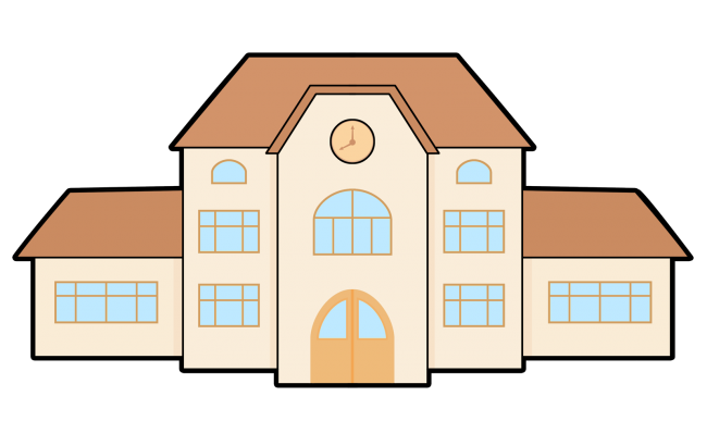 Allowed school building clipart