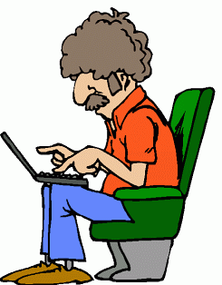 Clipart computer user