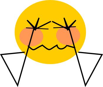 Clipart embarrassed smiley face