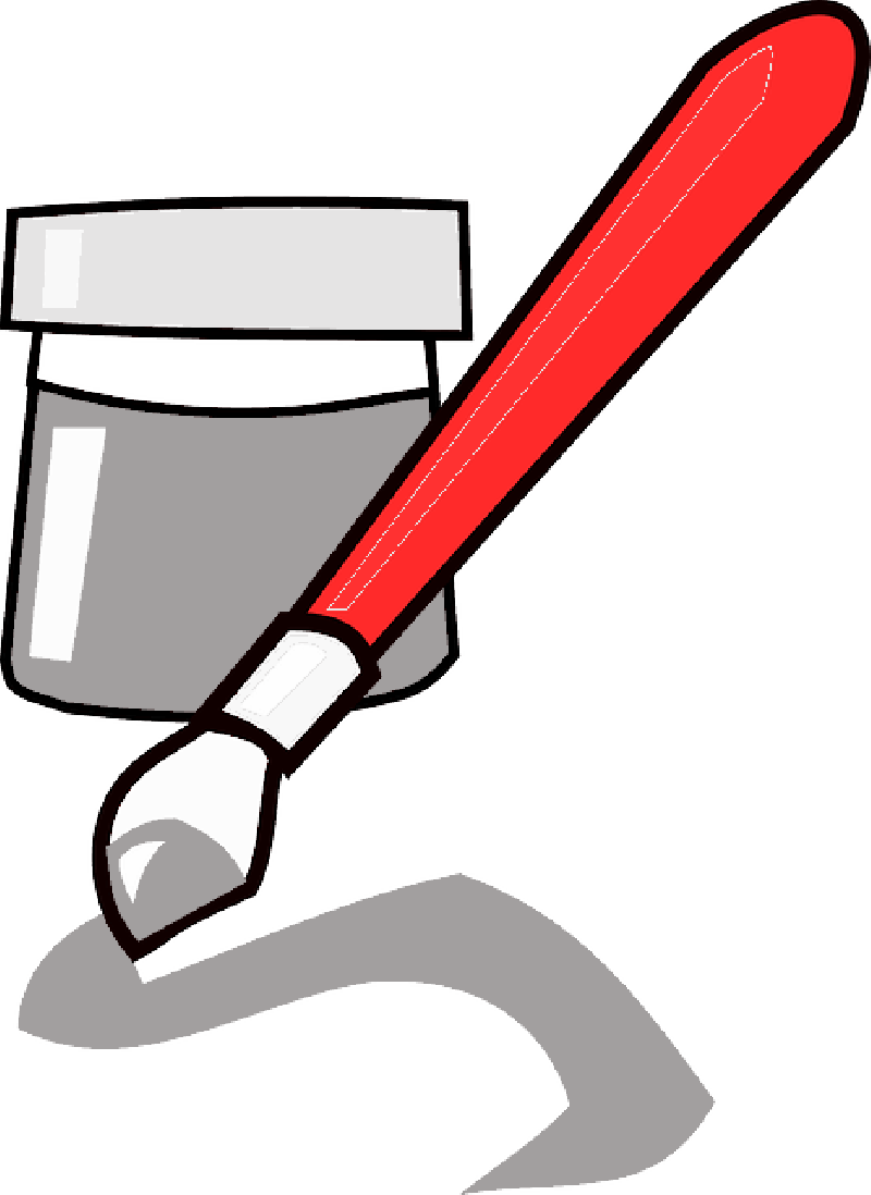 RED, INK, BLUE, BRUSH, PAINT, CARTOON, FREE, PAINTBRUSH - Public ...