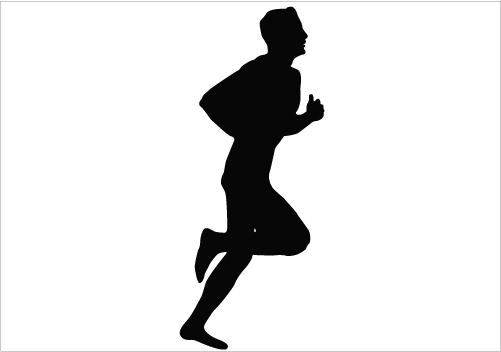 Silhouette Man Walking Clipart