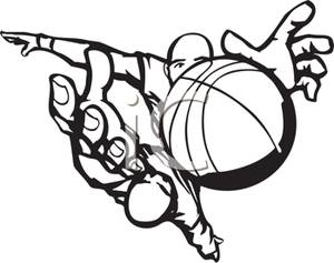 Basketball Player Clipart Black And White - Free ...