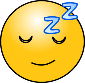 Clipart sleepy smiley