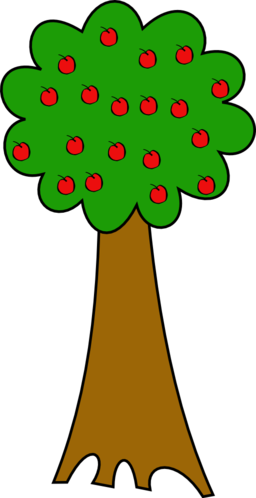 2 apple tree clipart