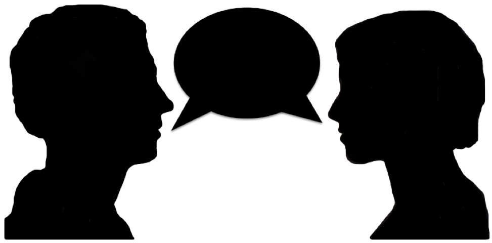 Two People Talking