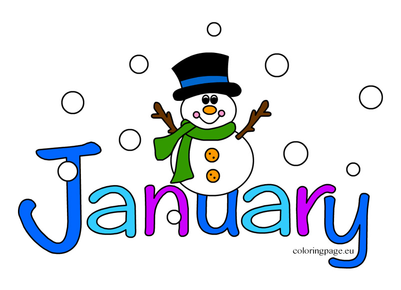 January Clipart - Tumundografico