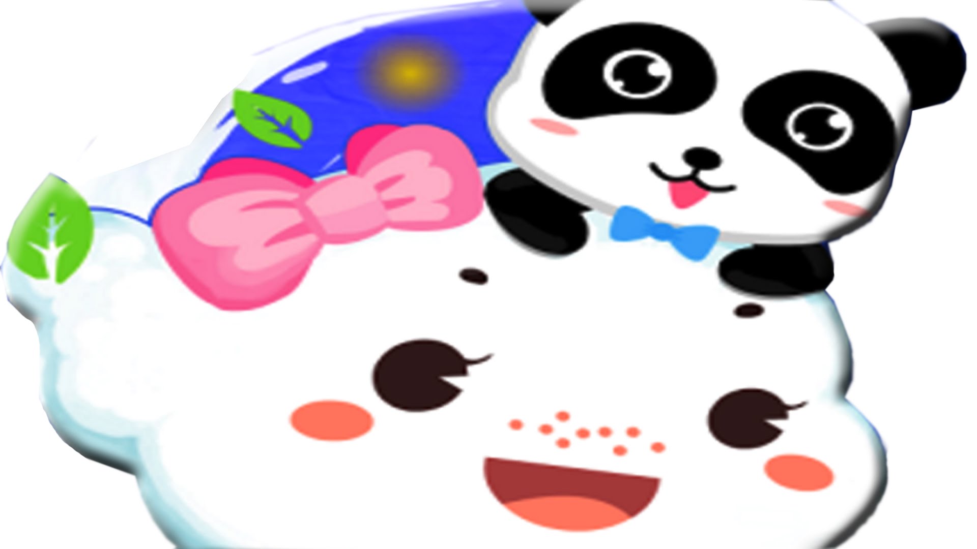 Kids Game app. Panda and friendly cloud. Game for kids. Android ...
