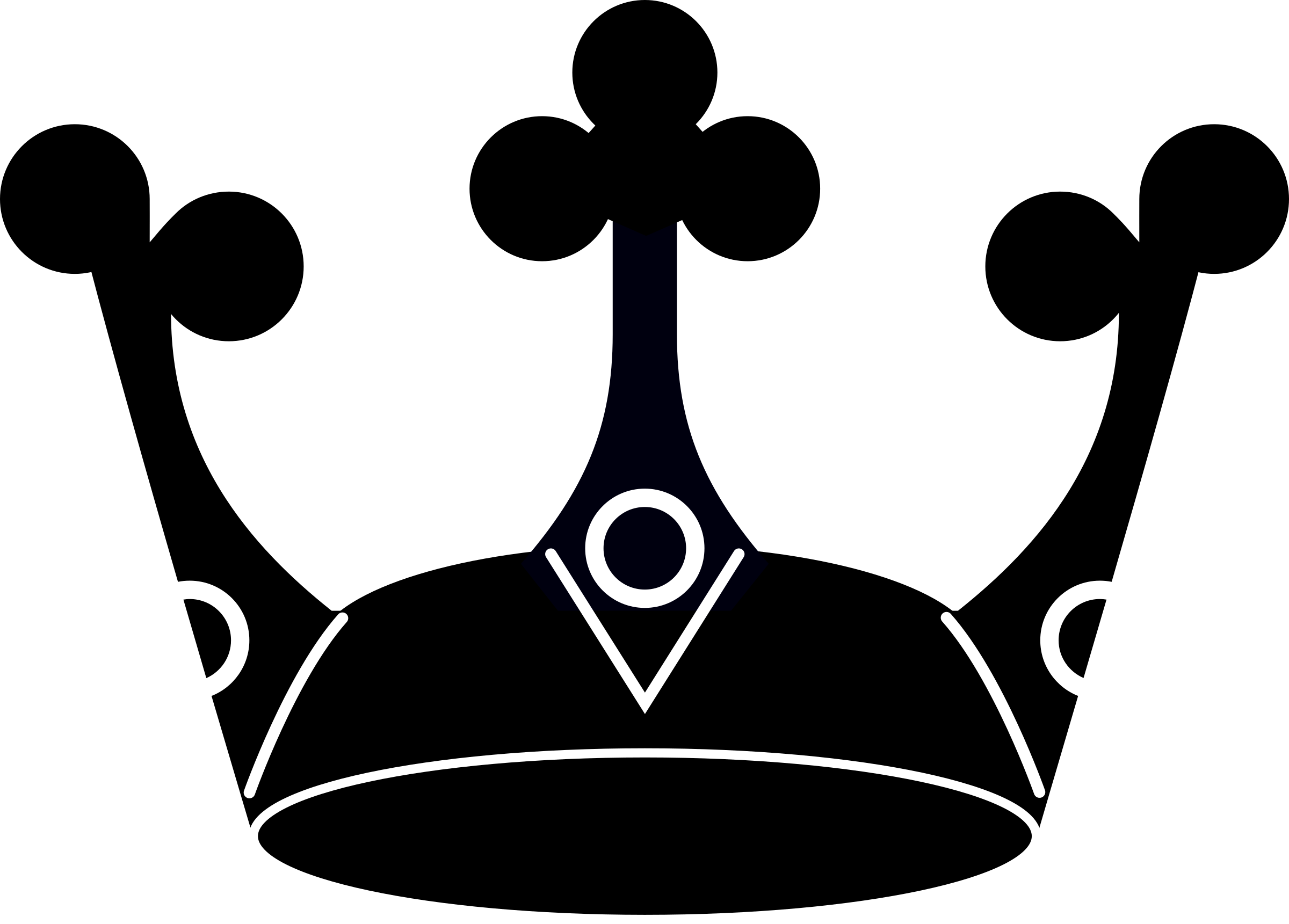 Clipart - Simple crown silhouette