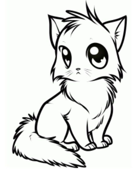 Cat Drawing - Dr. Odd