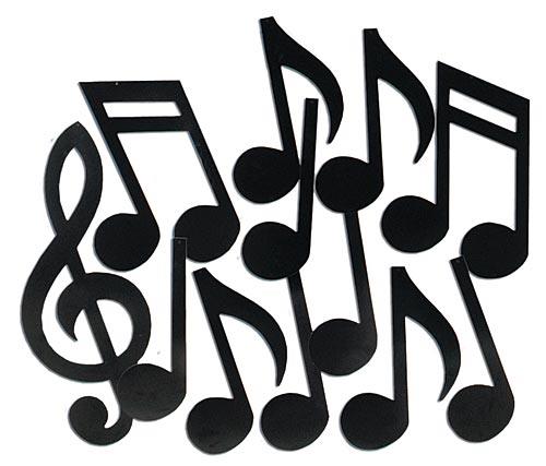 Musical Note Silhouettes - Shindigz
