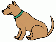 Dog Sitting Clipart