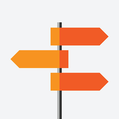 Crossroads Sign Clip Art, Vector Images & Illustrations