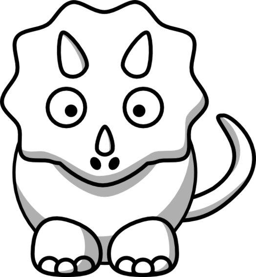 Dinosaur Outlines Clipart - Free to use Clip Art Resource