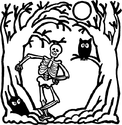 scary skeleton coloring pages » Cenul – Free Coloring Pages For Kids